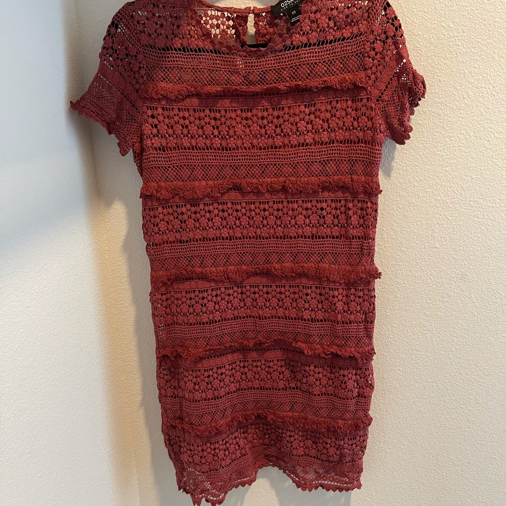 Anthropologie crochet dress